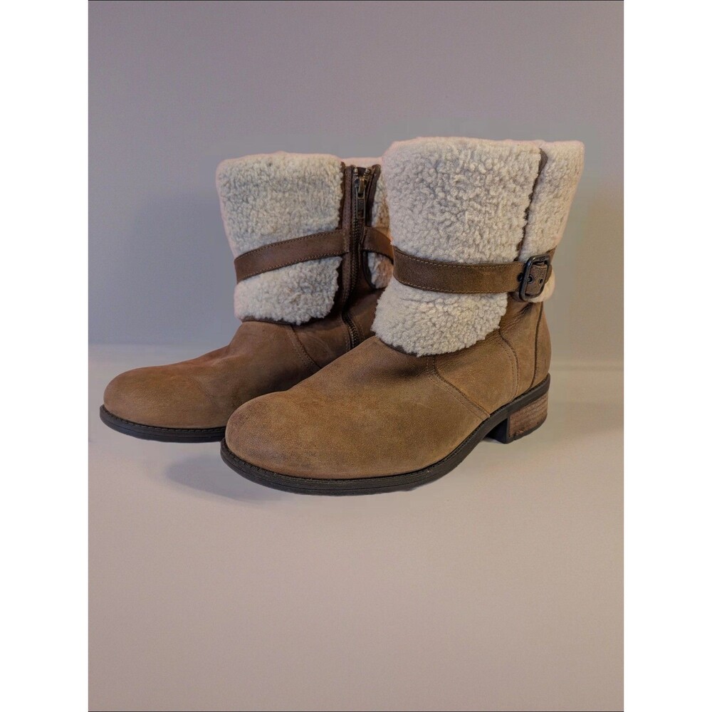 Women's UGG Blayre II Suede Boots Brown Tan US 9.5